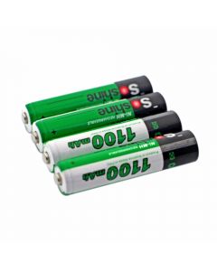 Soshine 1100mAh AAA 1.2V Ni-Mh Rechargeable Battery with Battery Case(4-Unit)
