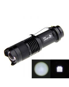 Mini Ultrafire SK68 Q5 LED 300LM  Zoomable flashlight (1*14500/AA)