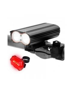 2T6 waterproof LED strong light bicycle front light USB rechargeable built-in battery