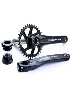 RACEWORK 170mm GXP32T 3/6 degree mountain bike left and right crank hollow sprocket with axis