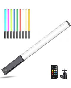 Hagibis RGB Handheld LED Video Light Wand Stick Photography Light 9 Colors,with Built-in Rechargable Battery and Remote Control,1000 Lumens Adjustable 3200K-5600K