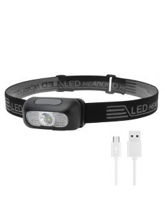 Boruit B7 New Mini Headlamp LED USB Rechargeable Night Fishing Waterproof Night Running Headlamp
