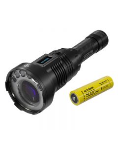 NiteCore P35i Dual Beam LEP Flashlight OLED Display 3000 Lumen Long Distance of 1650 meter USB-C Charging Torch 5000mAh battery