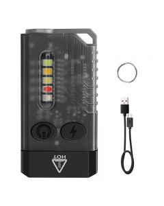 Mini Portable 365nm 1000LM USB-C Magnetic Suction Work Light Rechargeable Buzzer Flashlight